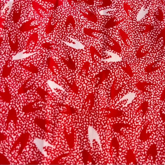 NWT NOS Vintage Lady Manhattan Red White Polyester Blouse 22W 1979-1983 - Picture 13 of 14